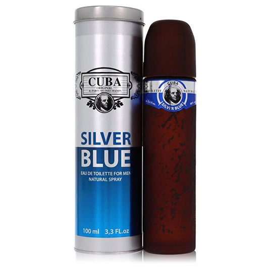 Fragluxe Cuba Silver Blue Eau de Toilette Spray 100 ml/3,3 oz
