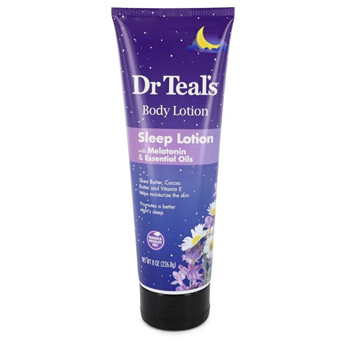 Dr Teal's Dr Teal's Sleep Lotion Schlaflotion mit Melatonin und ätherischen Ölen Fördert einen besseren Schlaf (Sheabutter, Kakaobutter und Vitamin E 240 ml/8 oz)