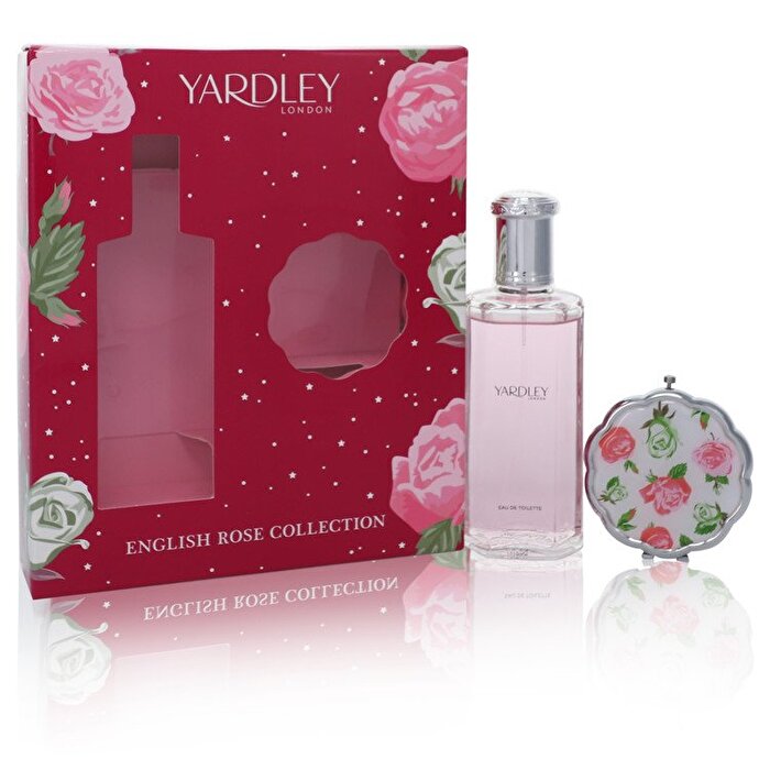Yardley London English Rose Yardley Geschenkset – Eau de Toilette Spray + Taschenspiegel