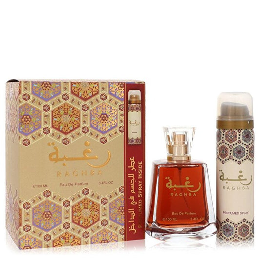 Lattafa Lattafa Raghba Eau De Parfum Spray Plus Deodorant Spray 3,4 oz 100 ml/3,4 oz
