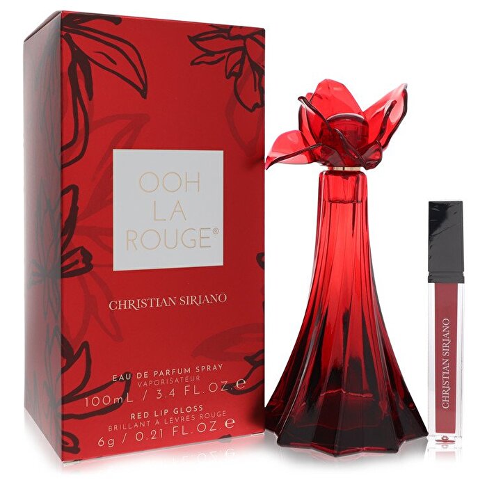 Christian Siriano Christian Siriano Ooh La Rouge Eau de Parfum Spray + roter Lipgloss 3,4 oz 100 ml/3,4 oz