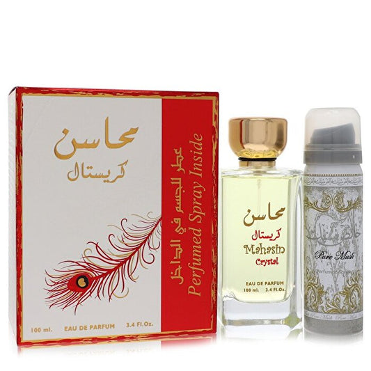 Lattafa Lattafa Mahasin Crystal Eau de Parfum Spray mit Deodorant Spray 3,4 oz 100ml/3,4 oz