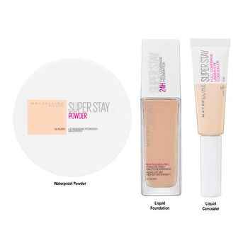 Maybelline Superstay 24HR Longwear Puder - 10 Elfenbein, 9 g