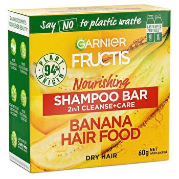 Garnier Fructis Banana Hair Food 2in1 Shampoo Bar 60g