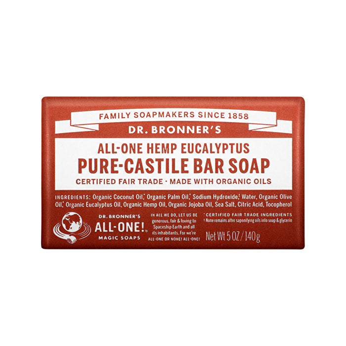 Dr. Bronners All-one Pure-castile Magic Bar Soap Eucalyptus 140g