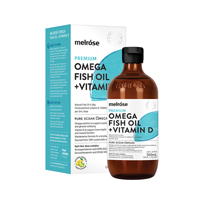 Melrose Fish Oil + Vitamin D (brain & Bone) 500ml